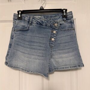 Hippie High Rise Denim Skort - Blue
